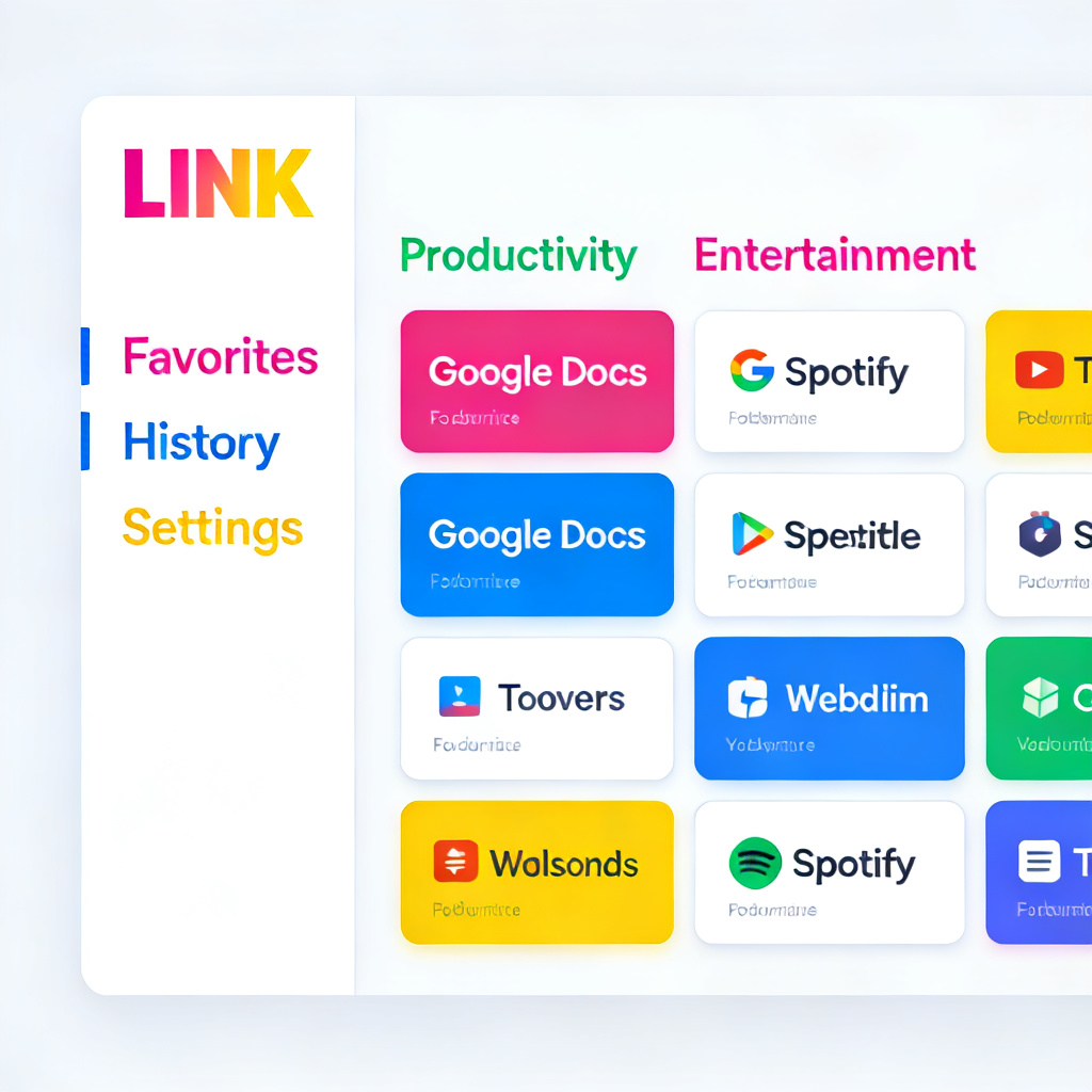LINK 导航页系统界面